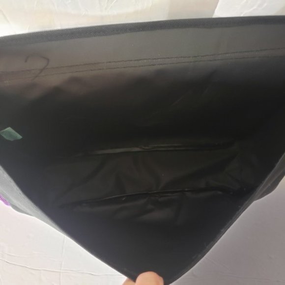 Black & Purple Crossbody Shoulder Bag Mail Pouch Tinker Bell Bag NWT - Picture 4 of 6